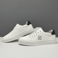 男士小白鞋轻奢一脚蹬懒人鞋真皮板鞋男款潮流百搭欧洲站透气男鞋