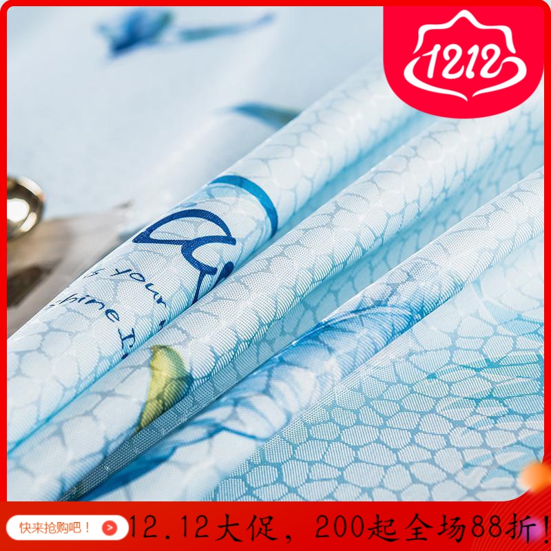 美帮汇夏天床单单件被单夏季冰丝夏凉丝滑薄款枕套三件套欧式公主风