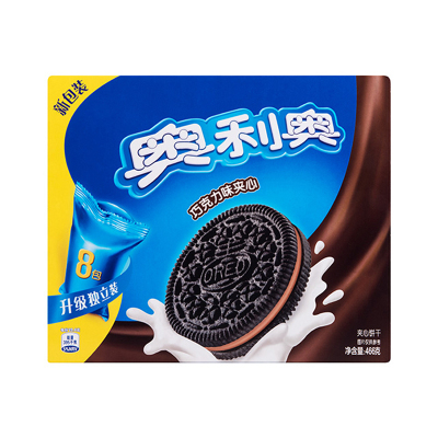 亿滋奥利奥(OREO)夹心饼干零食巧克力味466g(家庭装)（新老包装随机发货）