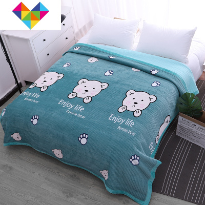 订大尺寸水晶绒床盖双面床单一面绒一面棉炕毯加厚加棉冬季榻榻米御蓝锦