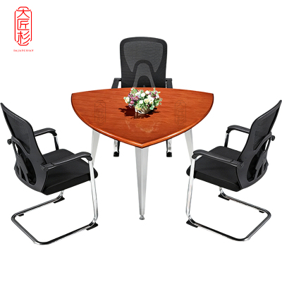 大匠杉 会议桌培训桌椅组合 1200*1200*760mm1桌3椅