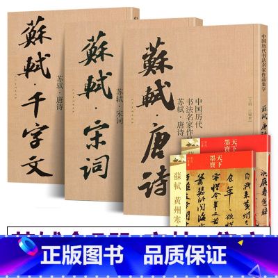 [正版]全5册苏轼书法全集 唐诗宋词集字+苏轼千字文+苏轼墨迹选二+洞庭春色赋中山松醪赋 赤壁赋小楷尺牍苏东坡行书草书