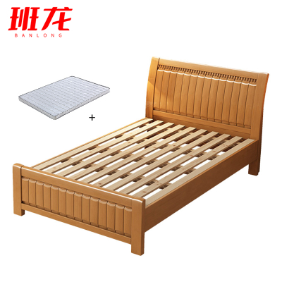 班龙员工床91*206cm+床垫榉木色套