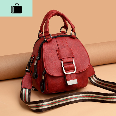 ins超火双肩包女包2020新款韩版单肩斜挎包时尚潮牌软皮迷你背包NEW LAKE女斜挎包