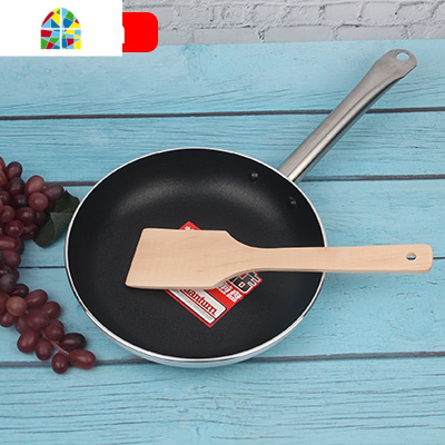 18/20/22/24/26/28/30/36CM复合底铝不粘烤盘平底煎锅 FENGHOU 20CM钢柄不粘锅+木铲