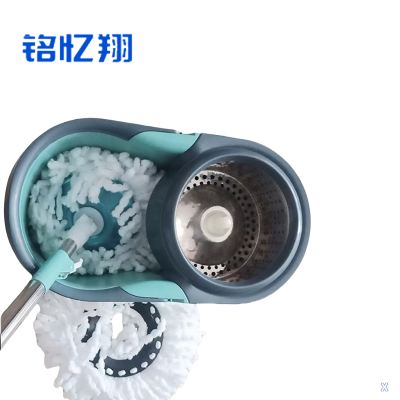 铭忆翔 拖把 旋转拖把 加强杆+钢蓝+钢盘+2个拖头 个
