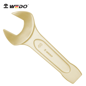 维度(WEDO) AL141-120 防爆敲击呆扳手 铝青铜 120mm 单头开口敲击扳手 无火花工具 (定制)