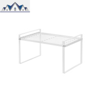 厨房橱柜桌面铁艺多分层置物架锅碗调味料品隔层储物收纳架子 三维工匠