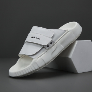 男士真皮休闲鞋男拖鞋头层牛皮可外穿韩版潮流百搭男鞋欧洲站潮鞋