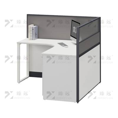 臻远 ZYGW-116屏风工作卡位职员桌办公桌 L型单人位