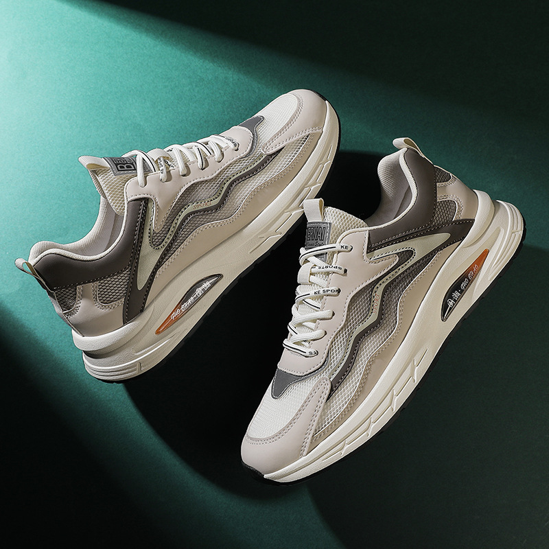 四季可穿新款运动松紧带套脚男鞋时尚日常百搭低帮平底休闲男鞋