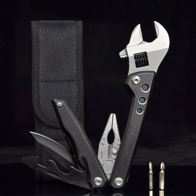 阿斯卡利户外组合工具钳子多功能扳手钳折叠小刀车载安全救生锤子 pf