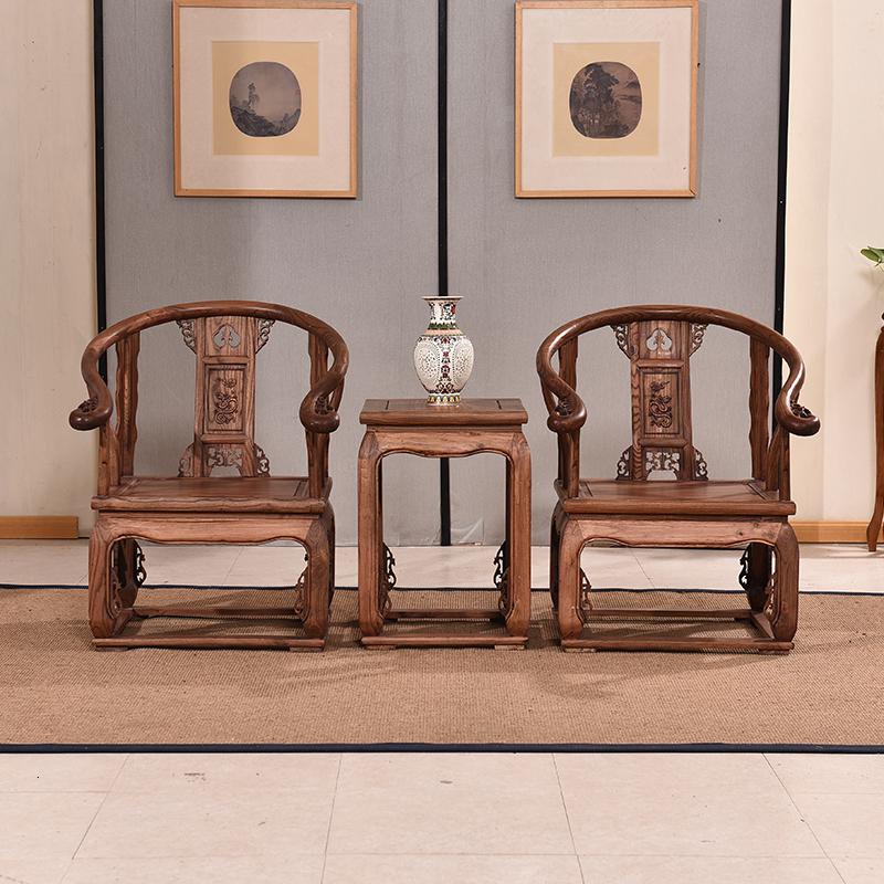 中式木沙发组合南榆木皇宫椅五件套客厅宫廷沙发明清仿古小户型
