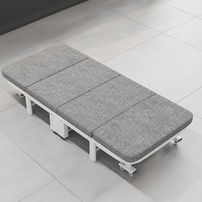 千里谷QLG-WXY01 四折棉麻加厚海绵折叠床(计价单位:把)灰色
