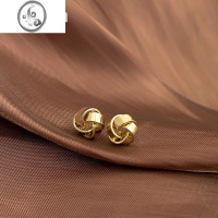 JiMi金属气质精致小巧银针耳钉法式小众设计感耳环2023年新款潮耳饰女