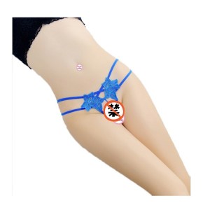 女式情趣内裤女生三角裤性感蕾丝花边开档珍珠丁字裤女士全透明性感诱惑女性情趣内衣女人透视夫妻调情长夜漫漫成人性用品