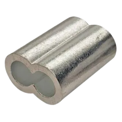 钢丝绳夹头8字铝套铝夹头 2.5mm