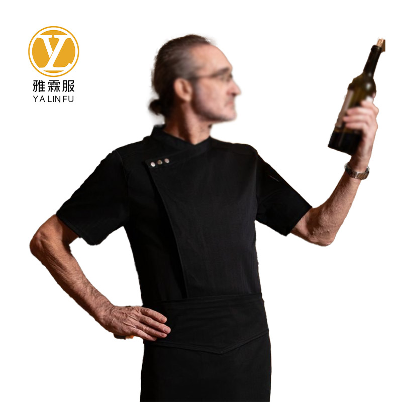 雅霖服 长领三扣厨师服25SC6YSYP001 件