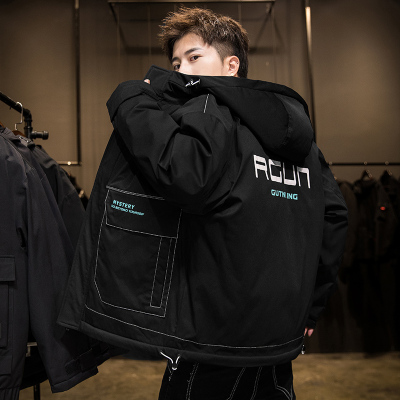 NEWLAKE棉衣男士冬季2020新款工装韩版潮流潮牌棉服加厚棉袄外套冬装衣服棉衣