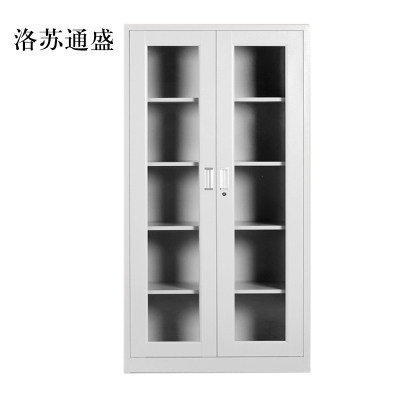洛苏通盛钢制文件柜资料柜档案柜财务凭证柜带锁储物柜铁皮柜书柜通玻对开门文件柜常规款