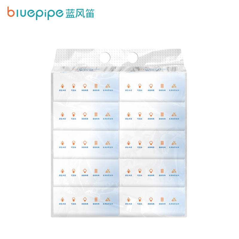 蓝风笛 抽纸 156*175mm*10包 提