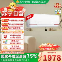 海尔智家统帅(Leader)1.5匹P新一级变频节能挂机自清洁客厅空调KFR-35GW/05LKG81TU1套机