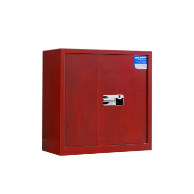 豪利特保密柜财务档案柜文件柜办公室资料储物柜保险柜矮柜红木纹-国保指纹锁