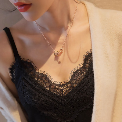 波迷娜(bomina)小吊带背心女2020春夏新款外穿内搭修身白色蕾丝背心女