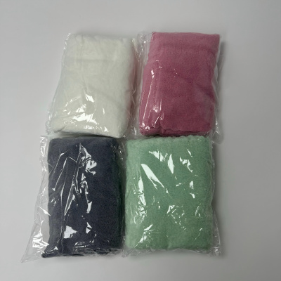 加厚毛巾洗脸家用比纯棉吸水珊瑚绒干发巾男女士洗澡擦头发3条装