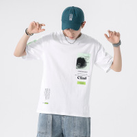 男装2025夏季新款短袖T恤男士韩版学生半袖纯棉打底衫潮牌上衣服