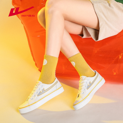 回力(Warrior)新款低帮休闲板鞋百搭帆布鞋女款