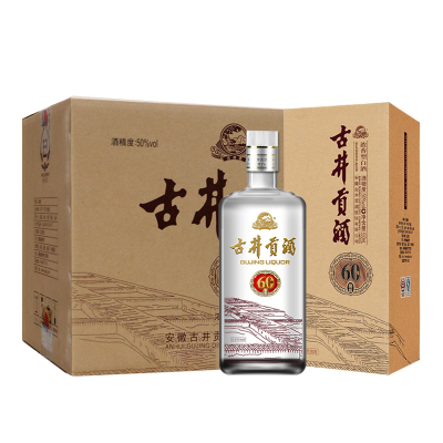 古井贡酒60窖龄50度500ml*6瓶箱装古井贡牌浓香型白酒