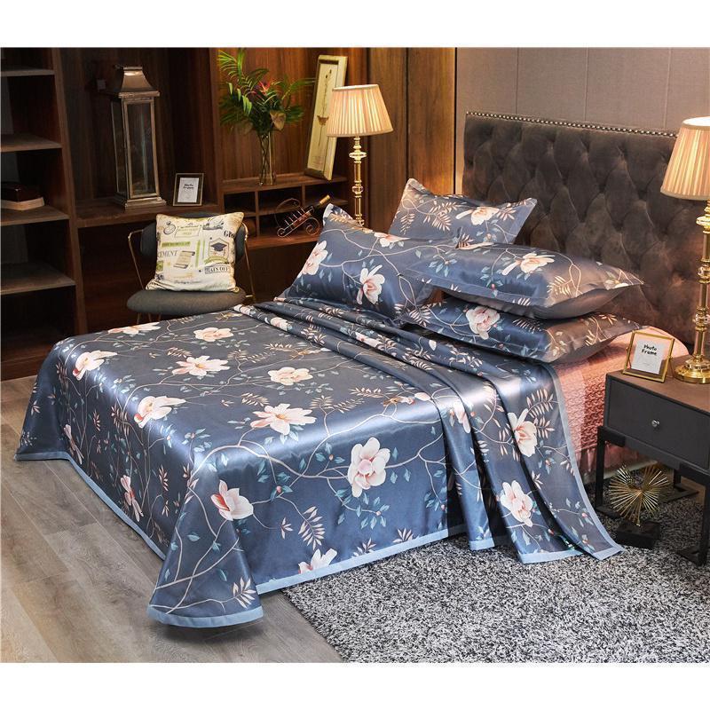 美帮汇冰丝席凉席三件套1.8m床夏季空调软席可水洗可折叠夏天席子二件套