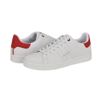 TOMMY HILFIGER男款皮质休闲鞋圆头系带运动鞋舒适缓震橡胶大底日