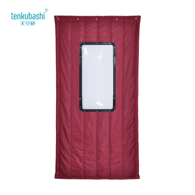 天空桥 棉门帘 MML-152酒红色40*80cm二层棉 平方米