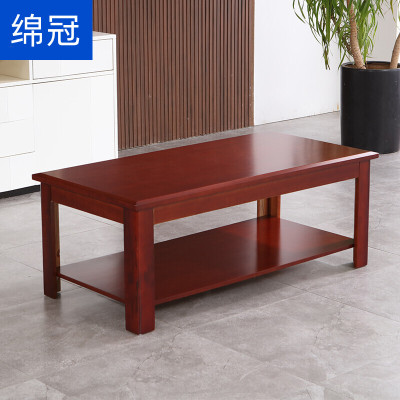 绵冠办公茶几双层茶几木质长茶几