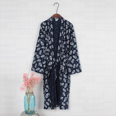 Ideamini沐乐社日系棉长款浴衣和服家居服睡衣睡袍汉元素和风夏