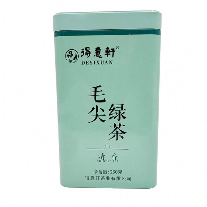得意轩绿茶新茶毛尖清香型250克罐装