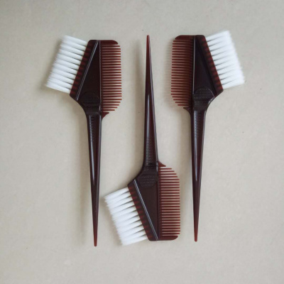 染发梳染头梳子美发理发店发廊用品两面洛滑倒模刷子 红色100把批发价