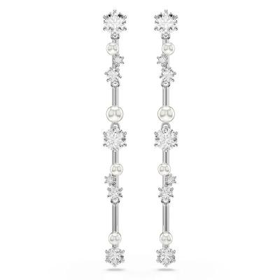 施华洛世奇(SWAROVSKI)女耳饰精致银色简约优雅耳环适合多种场合佩戴