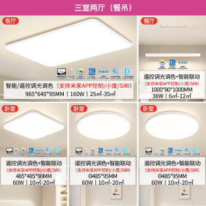 雷士照明普瑞全光谱小白灯客厅吸顶灯儿童房卧室灯现代简约灯具全屋套餐组合灯具套餐