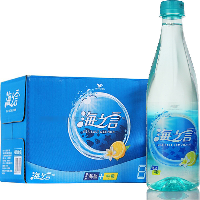 统一 海之言 海盐柠檬水饮料500ml*15瓶/箱