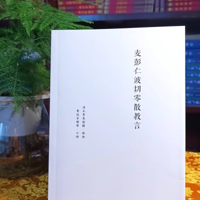 [正版先行版]麦彭仁波切零散教言 法王如意宝+索s传讲 对学习密法四心滴起到铺垫,开示作用