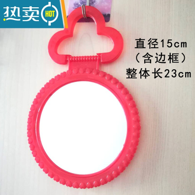 敬平红色小圆镜结婚镜子圆形随身化妆镜便携小号迷你女乔迁小镜子玻璃 100个装(大红色)便携式用镜