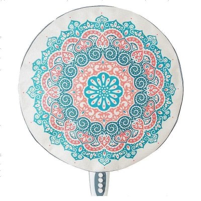 布莱梦布艺电风扇罩卡通风扇罩落地扇电风扇套子可爱电风扇防护罩台扇青花瓷通用直径约50cm