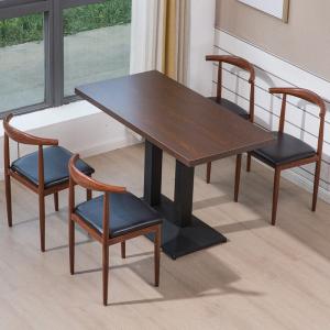 鑫环境 餐桌120*60小吃面馆烧烤早餐餐饮快餐桌椅组合奶茶甜品店餐厅桌子商用经济型桌椅组合