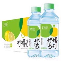 妙逅 苏打水 (柠檬味、原味、白桃味三种口味可选)350ML*24瓶 箱