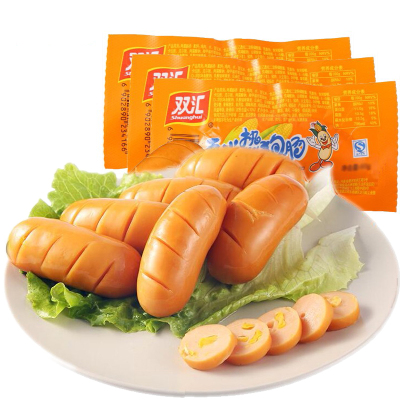 双汇(Shuanghui)玉米热狗525g(35gx15支)香肠休闲火腿肠热狗台式肉类零食小吃烧烤肠