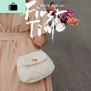 thismay2020春季韩版菱格链条云朵包ins休闲百搭单肩斜跨小包女NEW LAKE女士单肩包