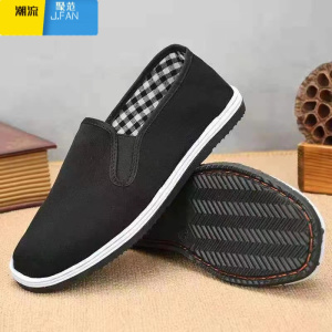 聚范牛筋底老北京布鞋工作鞋防滑耐磨鞋轮胎底鞋秋季透气劳保男鞋